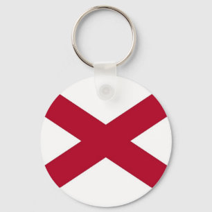 Porte-clés Porte - clé avec le drapeau de l'État de l'Alabama