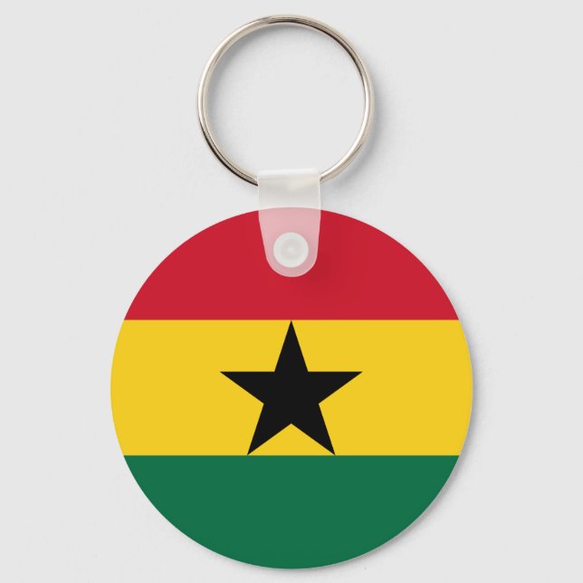 Porte-clés Porte - clé avec le drapeau du Ghana (Recto)
