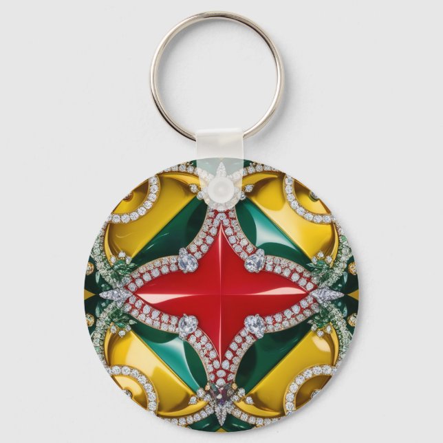 Porte-clés Porte - clé avec Los Angeles Colours Design (Recto)