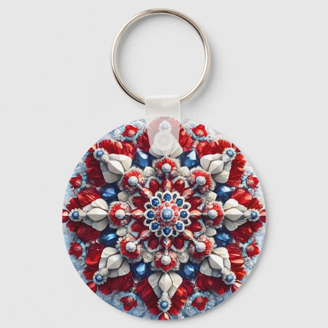 Porte-clés Porte - clé avec Norvège Couleurs Design (Recto)