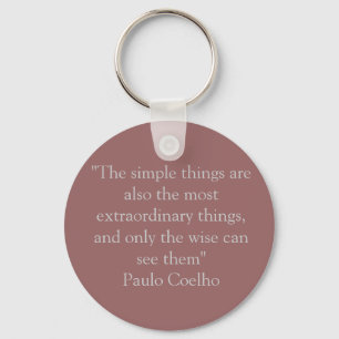 Porte-clés Porte - clé avec Paulo Coelho Citation