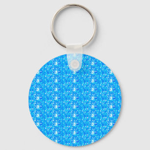 Porte-clés Porte - clé Baby Parties scintillant bleue
