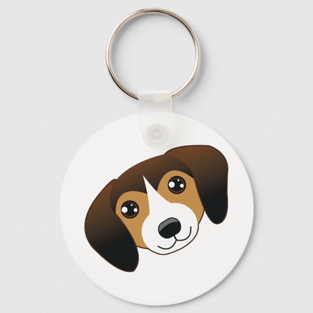 Porte-clés Porte - clé Beagle foncé (Recto)
