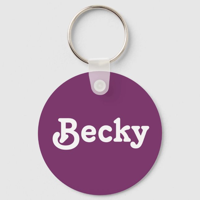 Porte-clés Porte - clé Becky (Recto)