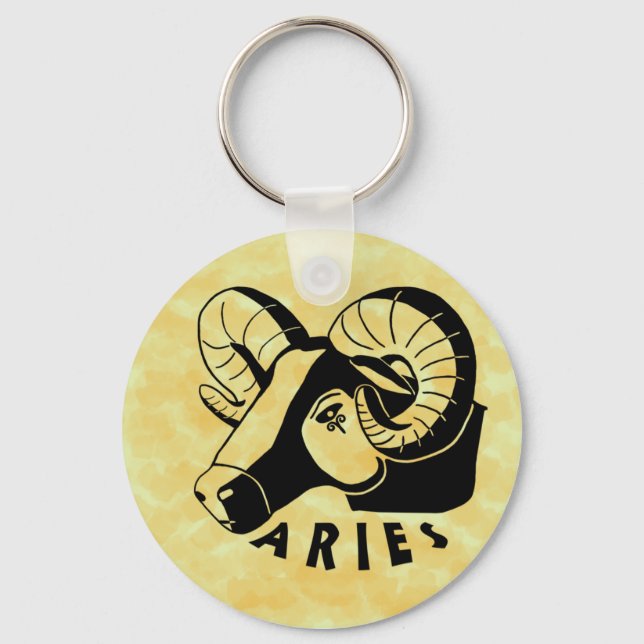 Porte-clés Porte - clé Black and White Aries (Recto)