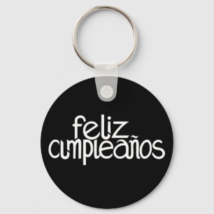 Porte-clés Porte - clé blanc de Feliz Cumpleaños