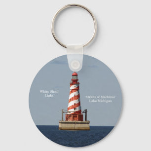 Porte-clés Porte - clé blanc de phare de banc