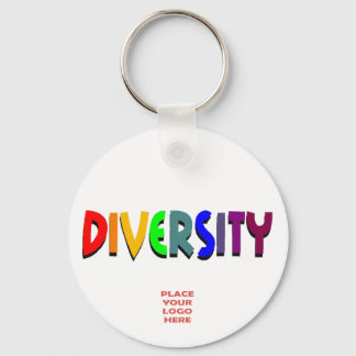 Porte-clés Porte - clé blanc personnalisé de diversité