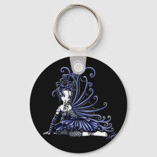 Porte-clés Porte - clé bleu de fée de tatouage de Sophia