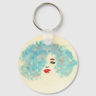 Porte-clés Porte - clé bleu de fille