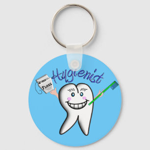 Porte-clés Porte - clé bleu hygiéniste dentaire