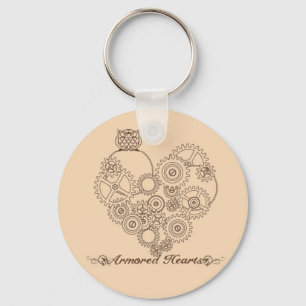 Porte-clés Porte - clé blindé de Steampunk de coeurs