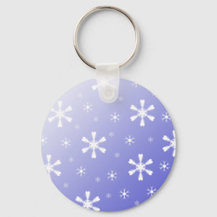 Porte-clés Porte - clé Blue Snowflake