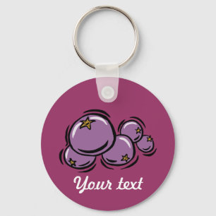 Porte-clés Porte - clé Blueberry personnalisable (DARK)