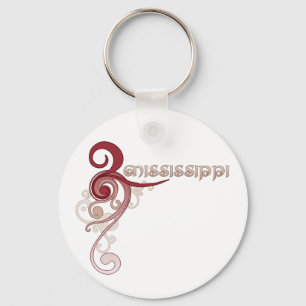 Porte-clés Porte - clé bouclé rose du Mississippi de remous