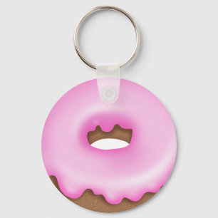 Porte-clés Porte - clé boulangerie beignets rose