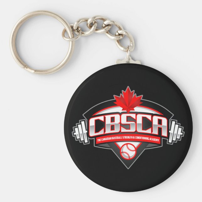 Porte-clés Porte - clé Bouton de base CBSCA 2,25 pouces (Devant)