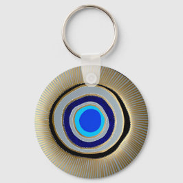 Porte-clés Porte - clé Bouton de base / Oeil malin grec