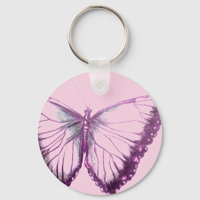 Porte-clés Porte - clé Bouton papillon (Recto)