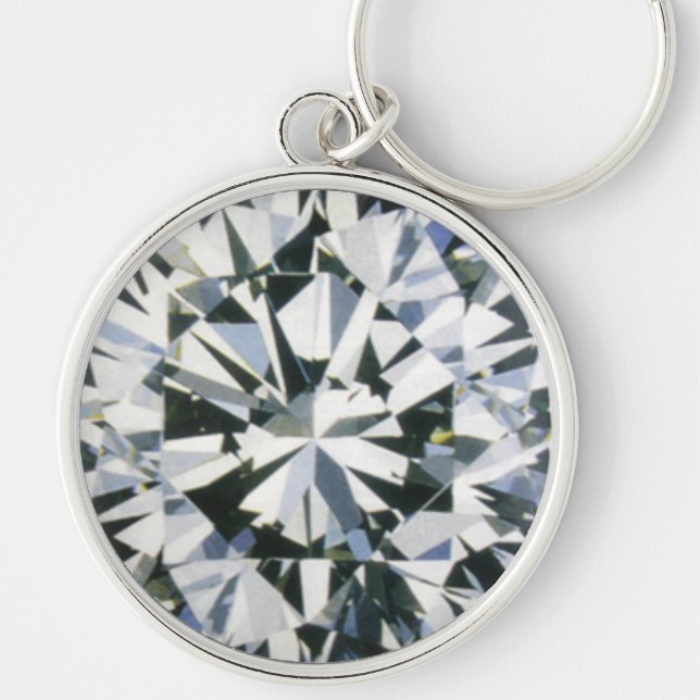 Porte-clés Porte - clé brillant Diamond Round (Devant)