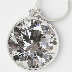 Porte-clés Porte - clé brillant rond diamant