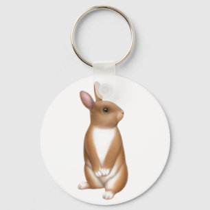 Porte-clés Porte - clé Brown vigilant de lapin