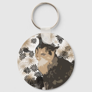 Porte-clés Porte - clé Calico Cat