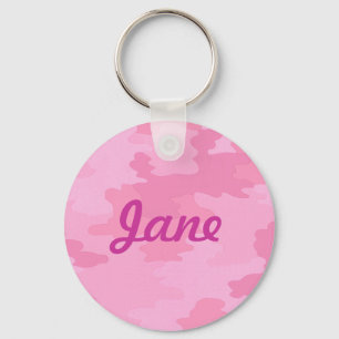 Porte-clés Porte - clé camouflage rose personnalisé