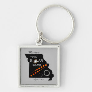 Porte-clés Porte - clé Carré du Missouri Solar Eclipse