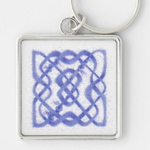 Porte-clés PORTE - CLÉ Carré VIOLET CELTIC KNOT Premium