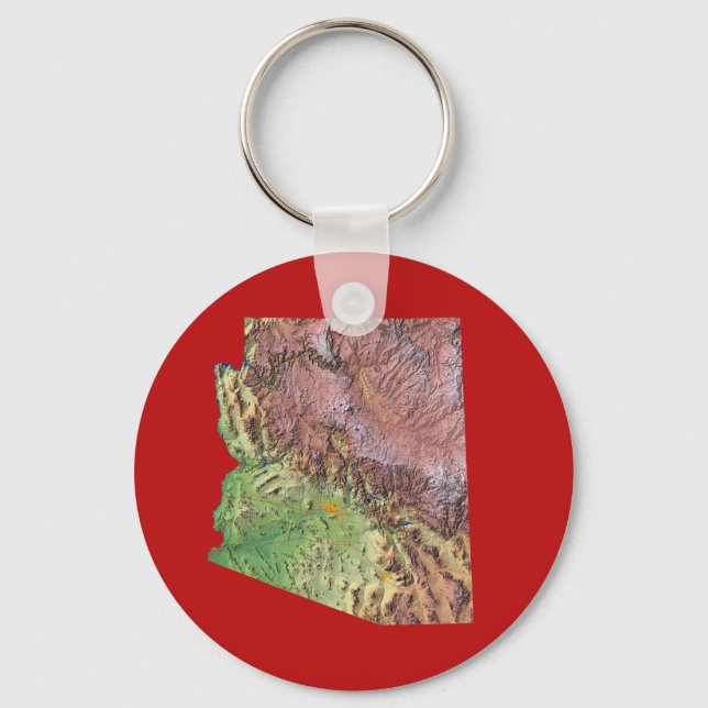 Porte-clés Porte - clé Carte Arizona (Recto)