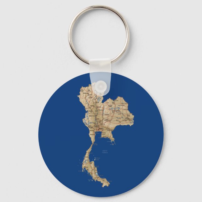 Porte-clés Porte - clé Carte Thaïlande (Recto)