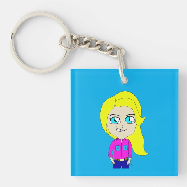Porte-clés porte - clé chibi (Devant)
