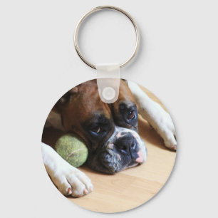 Porte-clés Porte - clé chien de boxe