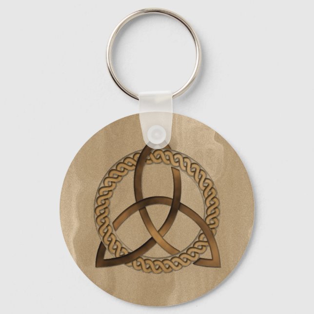 Porte-clés Porte - clé circulaire Celtique Triquetra Trinity  (Recto)