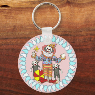 Porte-clés Porte - clé clown de singe de Sock