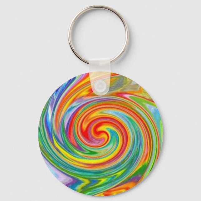 Porte-clés Porte - clé couleur tourbillonnant (Recto)
