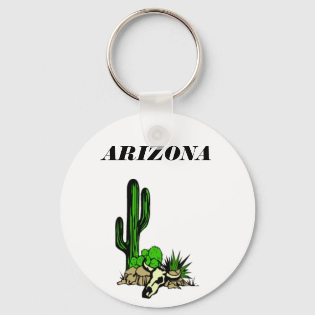 Porte-clés Porte - clé crâne Cactusand de l'Arizona (Recto)