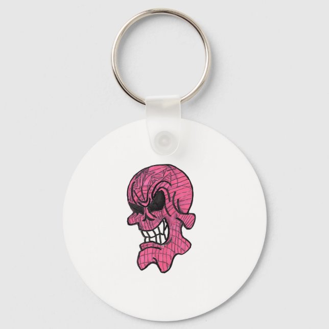 Porte-clés Porte - clé crâne rose (Recto)