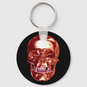 Porte-clés Porte - clé crâne rouge Chrome