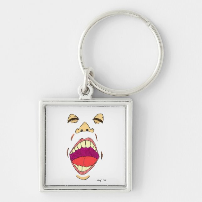 Porte-clés porte - clé "crier" (Devant)