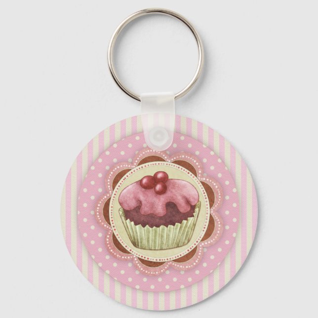 Porte-clés Porte - clé Cupcake (Recto)