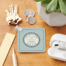 Porte - clé Customisé Book Club Blue