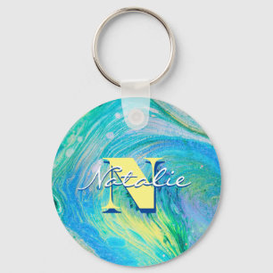 Porte-clés Porte - clé d'aération bleu acrylique Aqua