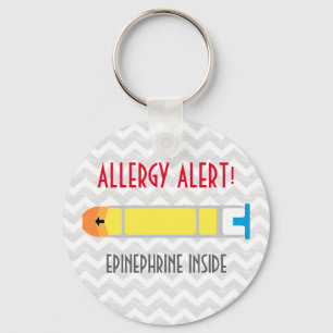 Porte-clés Porte - clé d'alerte d'allergie à l'épinéphrine
