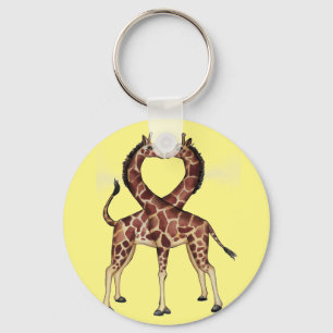 Porte-clés Porte - clé d'amour de girafe