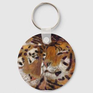 Porte-clés porte - clé d'amour de tigre