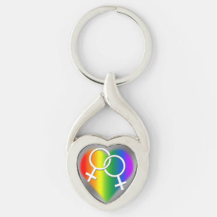 Porte-clés Porte - clé d'amour Gay pride pour les femmes Port