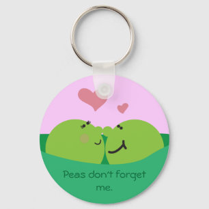Porte-clés Porte - clé d'amoureux de cosse de pois