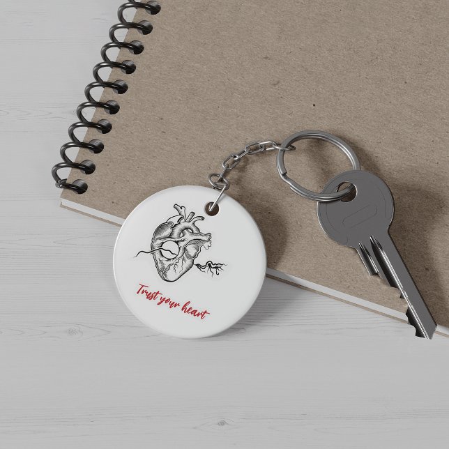Porte-clés Porte - clé d'anatomie cardiaque humaine (Human heart anatomy Keychain)